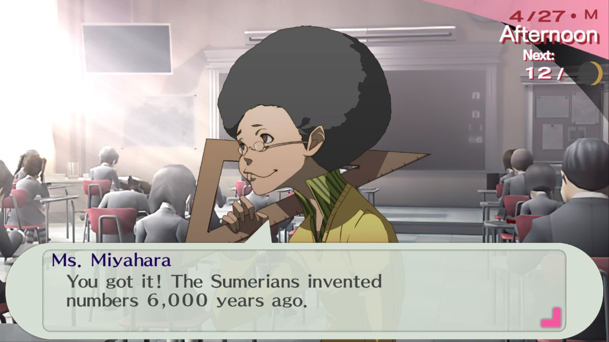 Persona 3 Portable classroom answers — all questions and solutions