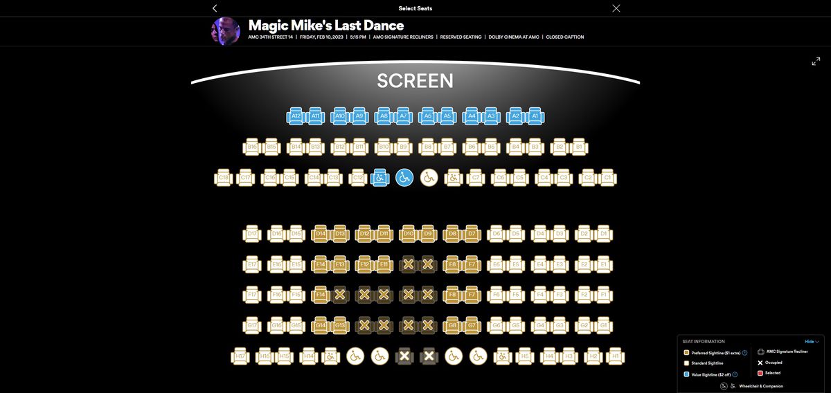 AMC Theatres to start charging more for the best seats in the house